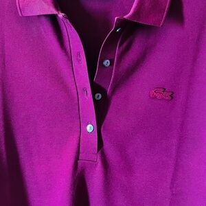 Lacoste Women  MAROON  Polo Shirt never used